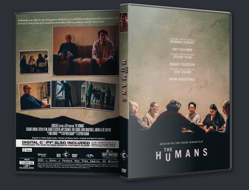 The Humans (2021) caratula dvd + label disc