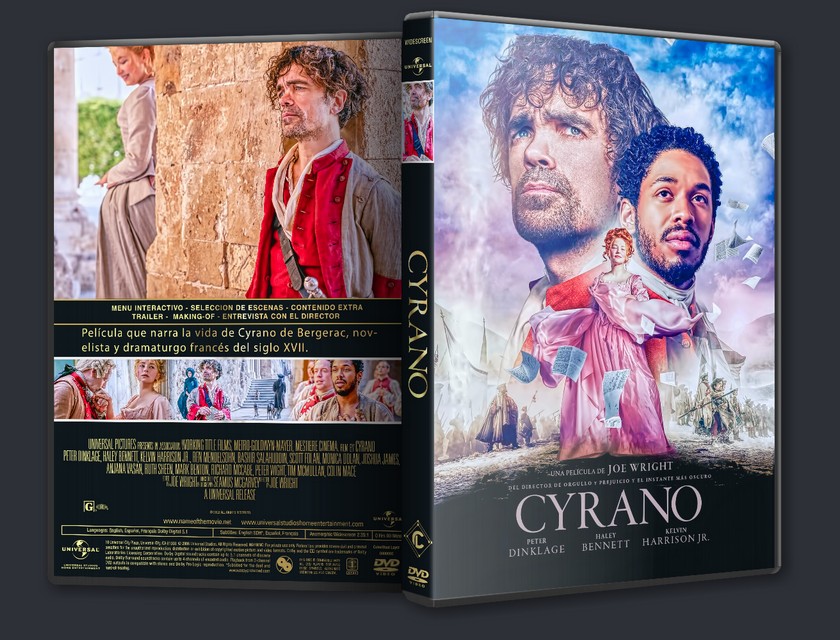 Cyrano (2021) caratula dvd + label disc